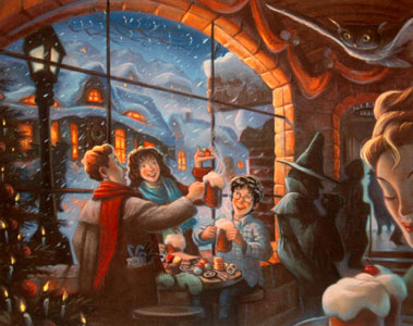 The Three Broomsticks by  Mary Grandpre - Masterpiece Online