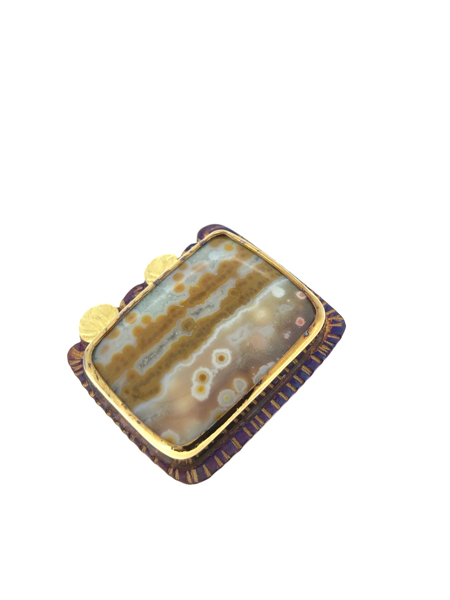 Orbicular Jasper Ring