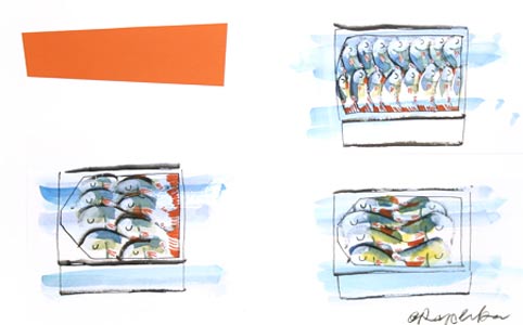 Packed The Sardines by  Chris Raschka - Masterpiece Online