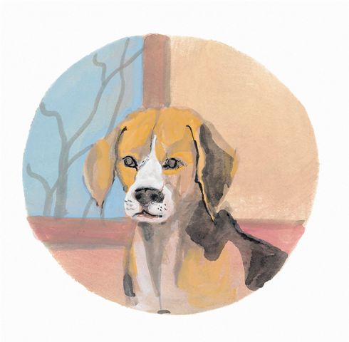 DOG - BEAGLE by  P. Buckley Moss  - Masterpiece Online