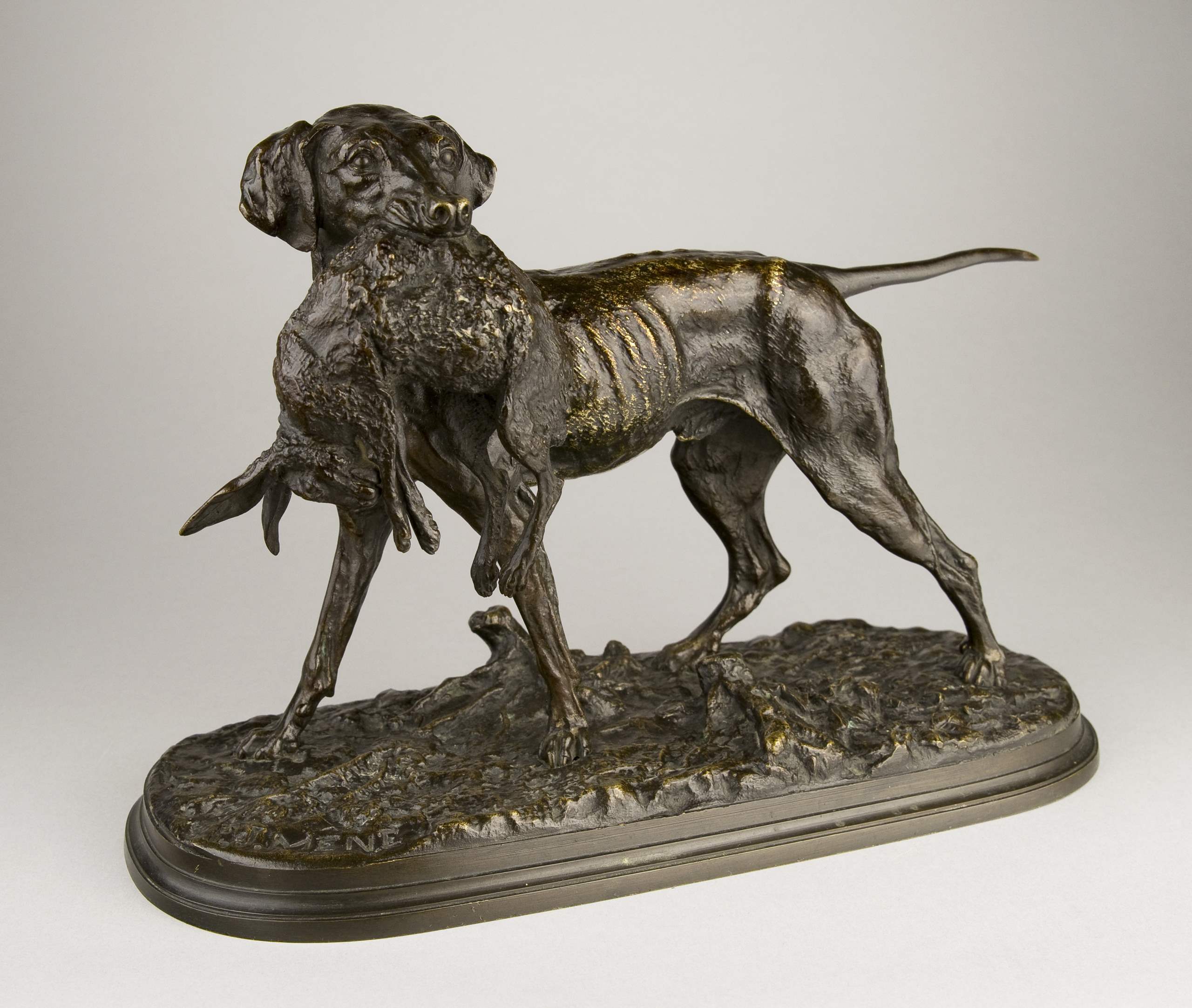Pointer and Hare by  Pierre Jules Mêne - Masterpiece Online