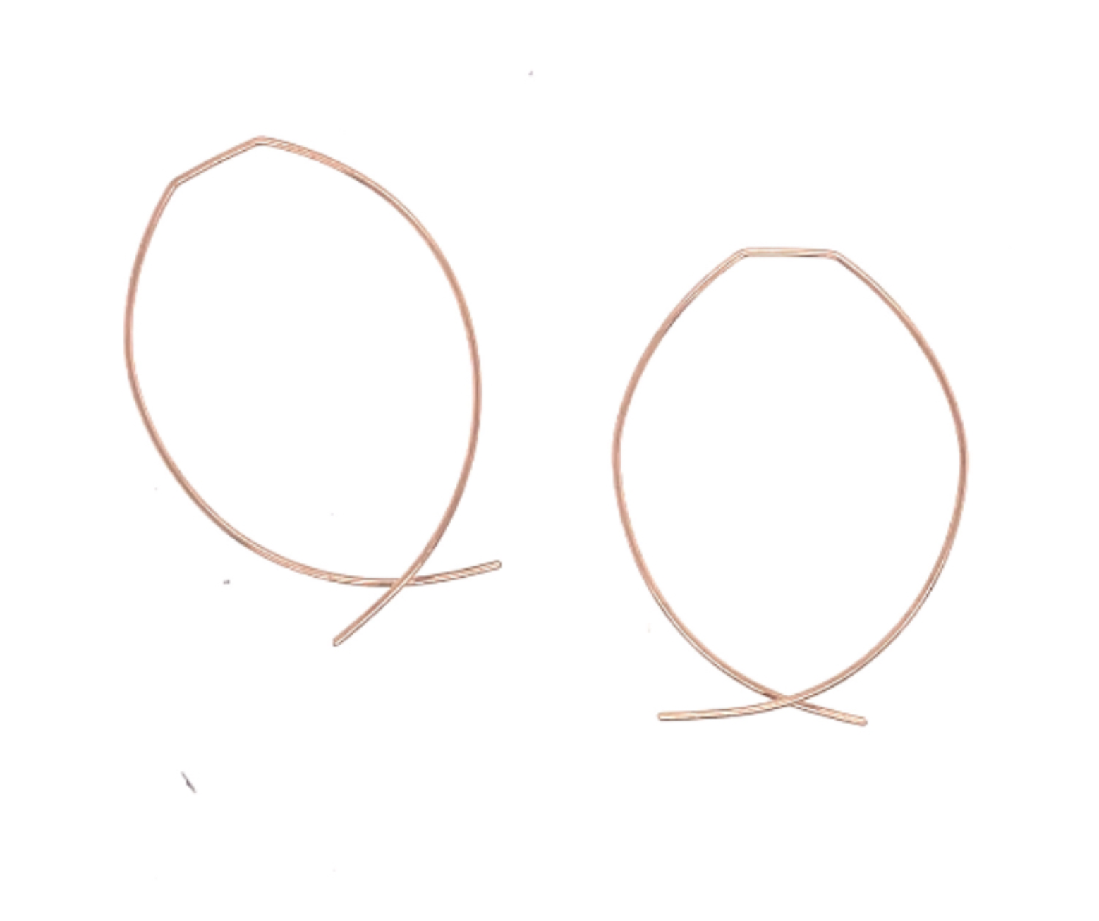 Image of 14k Rose Gold Fill Loopy Threaders - Trunk Show by  
