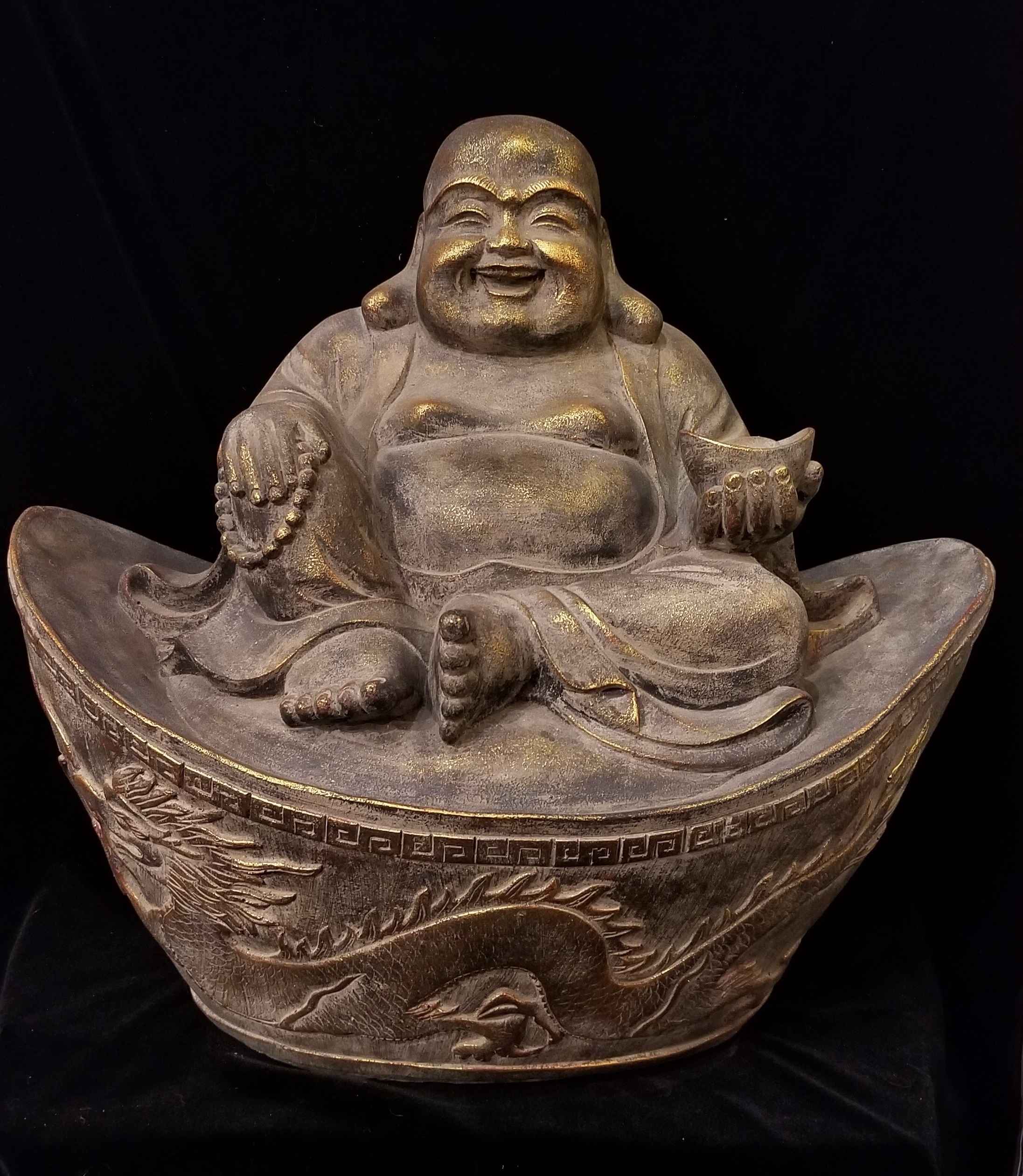 Happy Buddha Sculpture by  Gallery Pieces - Masterpiece Online