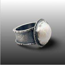 Image for Mabe Pearl Ring, Size 10.5