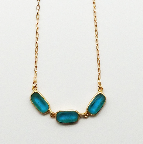 Image 1 for Small Rectangle Necklace 16 1/2 Small Rectangle Necklace 16 1/2