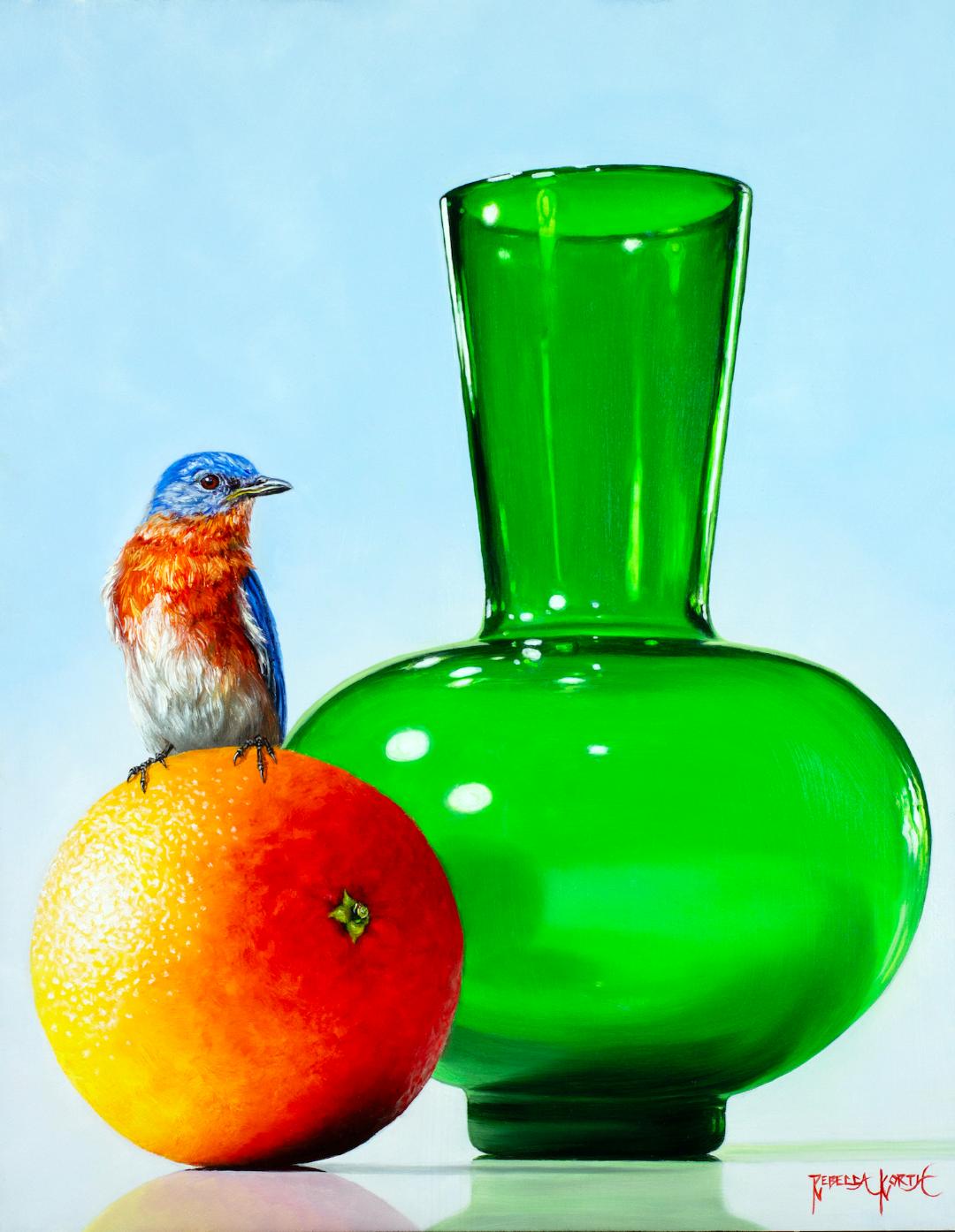Bluebird & Green Glass