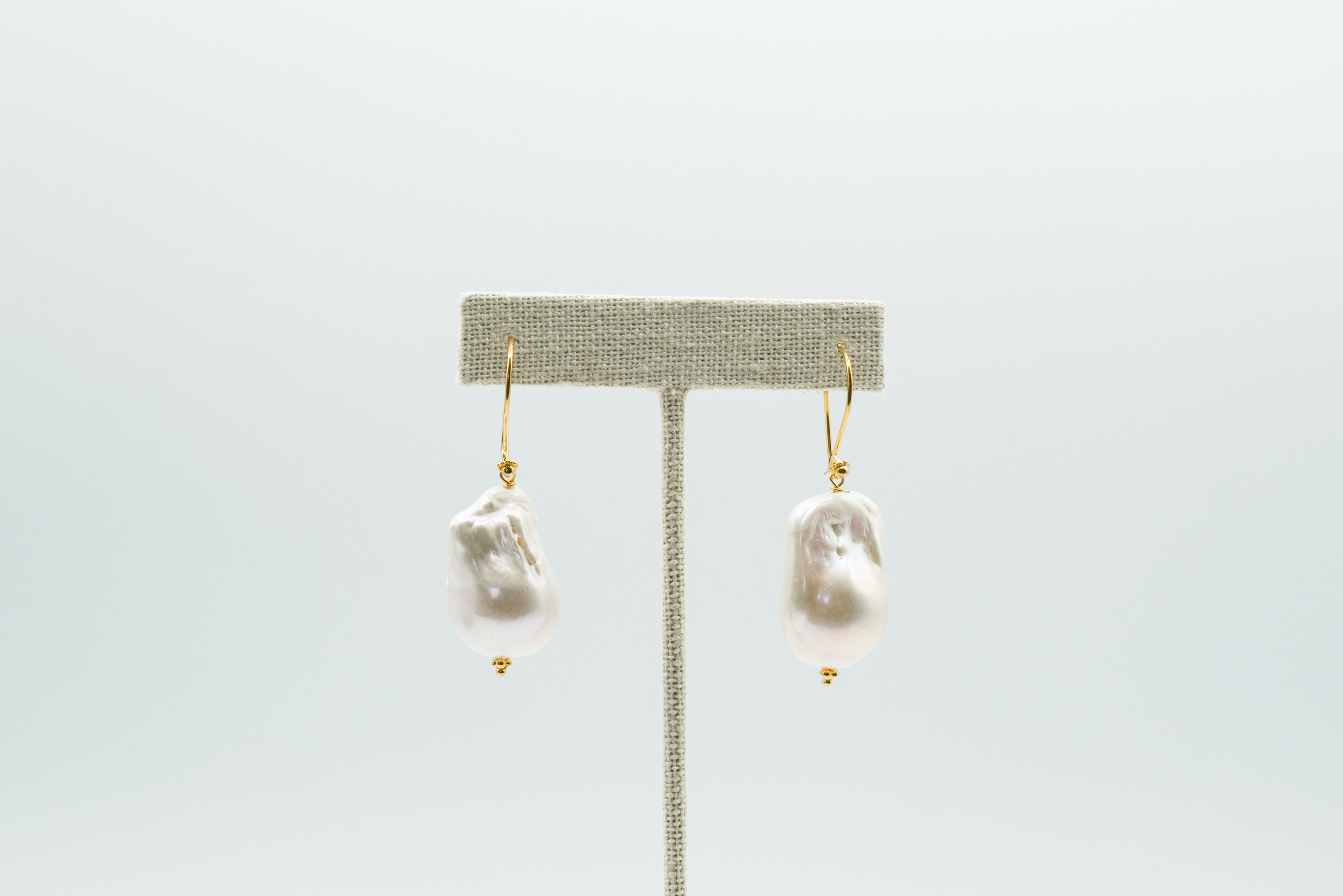 Jumbo Freshwater Baroque Pearl Earrings on 14k Gold Filled Fndings to go with 22005