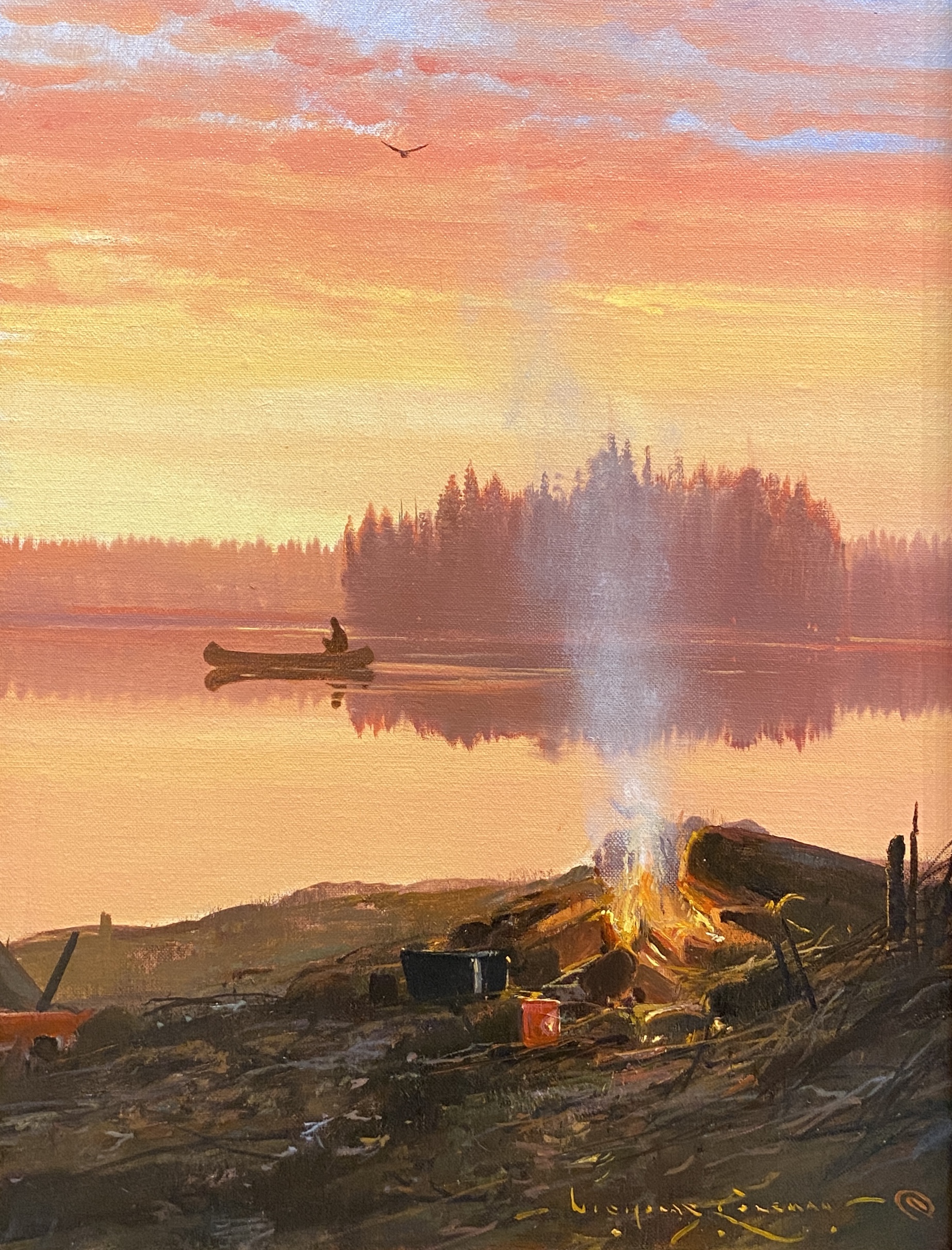 Camp on Long Lake by  Nicholas Coleman - Masterpiece Online