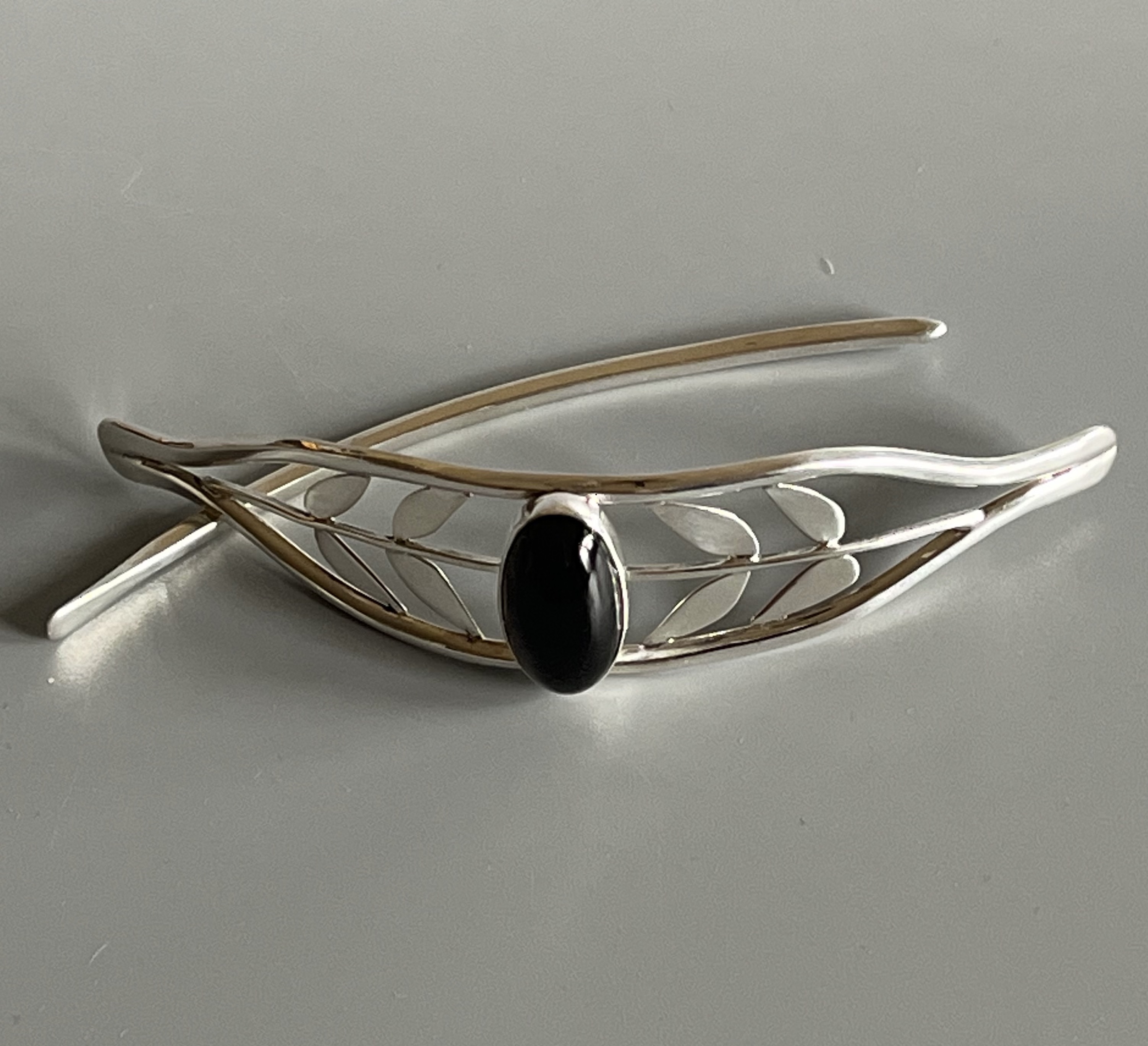 Image of Silver Smokey Quartz Hairpiece by Catherine Laing