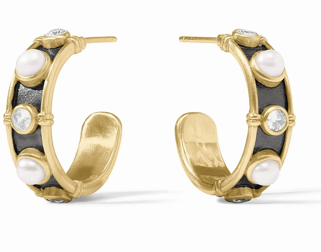 Image of Pearl Tribeca Hoops - Small by Julie Vos