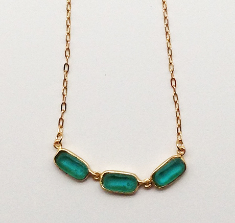 Image 1 for Small Rectangle Necklace 16 1/2 Small Rectangle Necklace 16 1/2