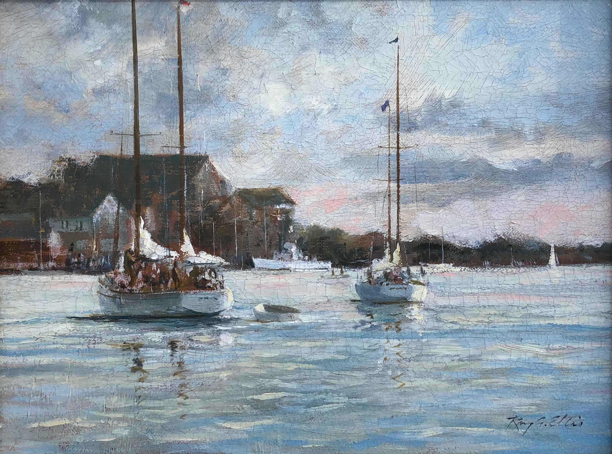 Edgartown Harbor by Ray Ellis - North Water Gallery