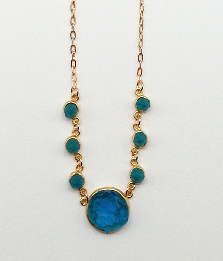 Image 1 for Crystal Medium Round Necklace 17 Crystal Medium Round Necklace 17