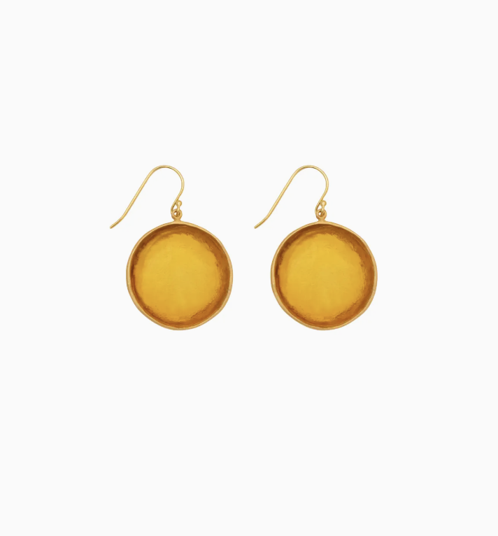 Image of Bubble Large Wire Earrings in Amber by Michael Vincent Michaud