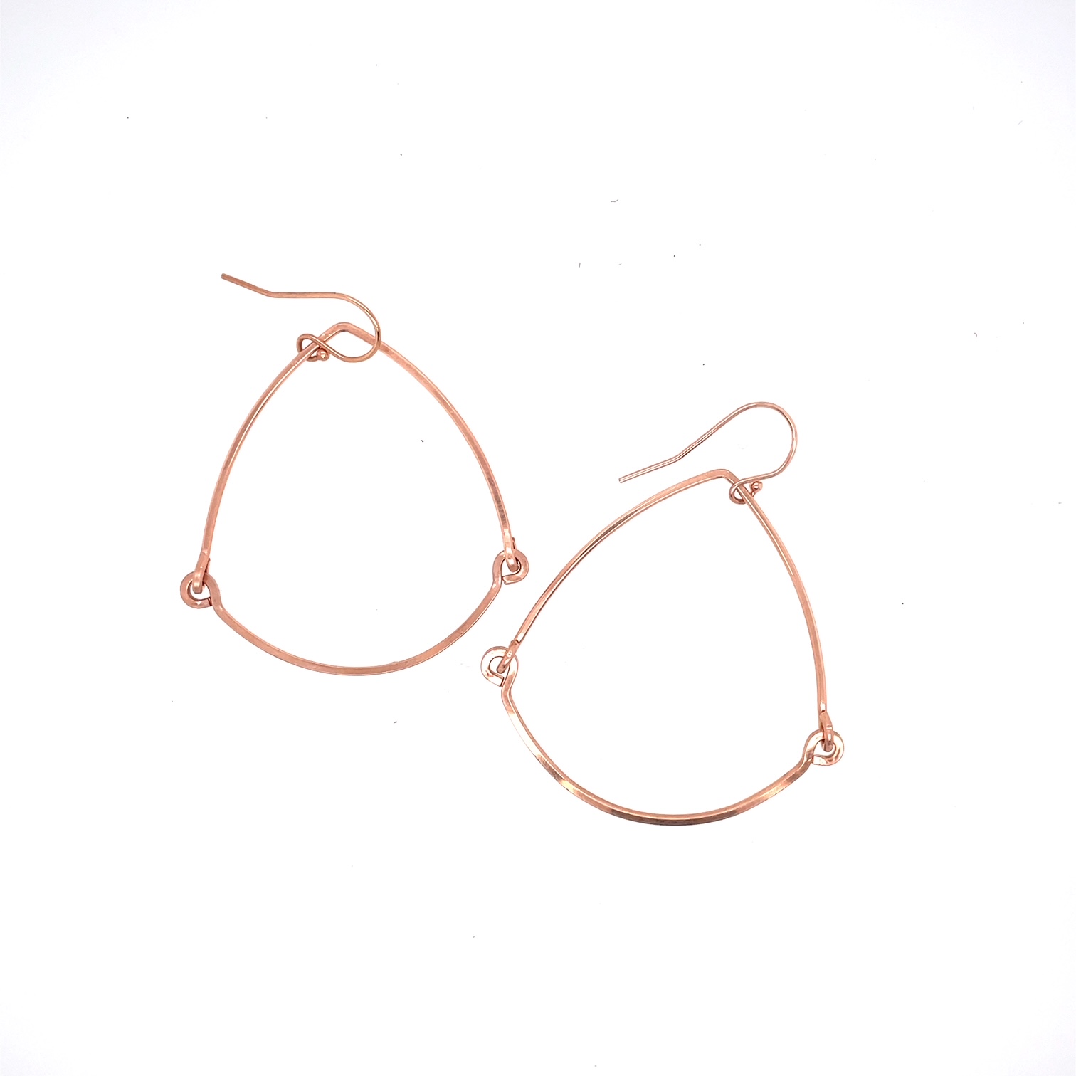 Swing Arch Hoops - Rose Gold