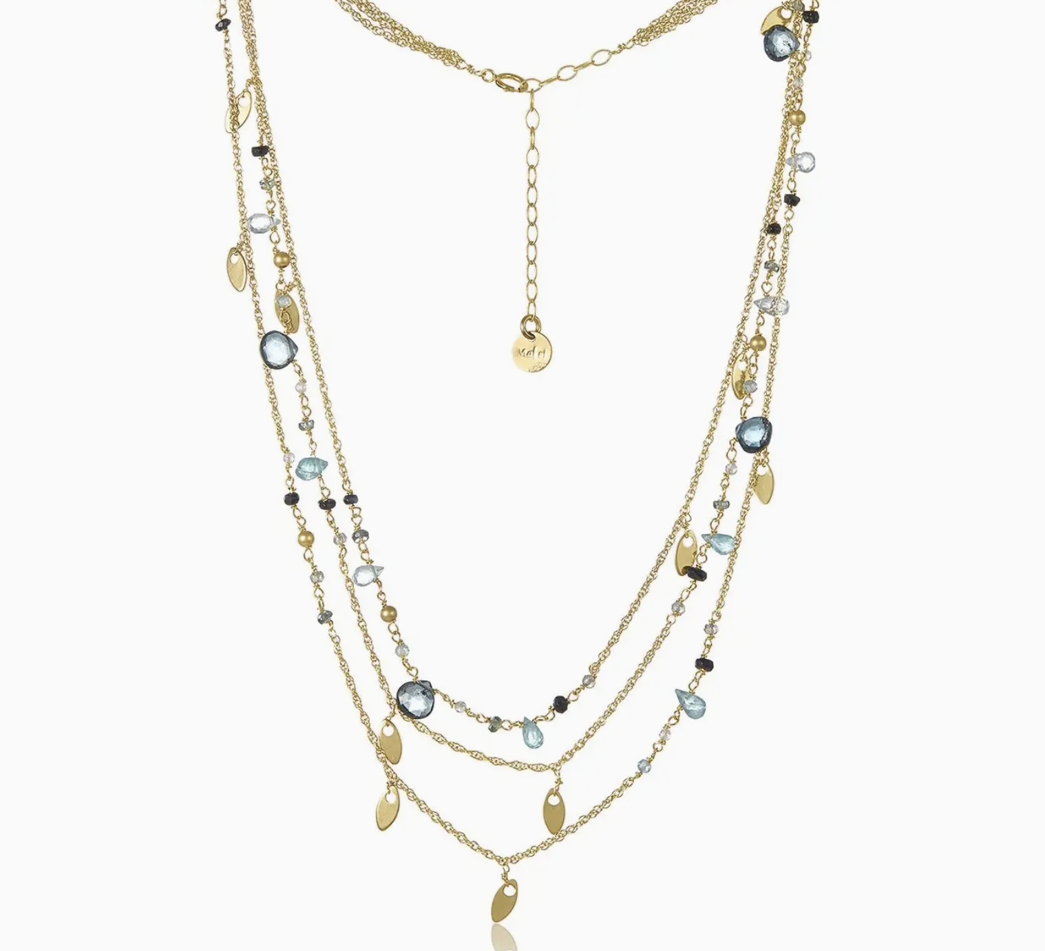 Image of Oceanus Blue Topaz Necklace by Mabel Chong