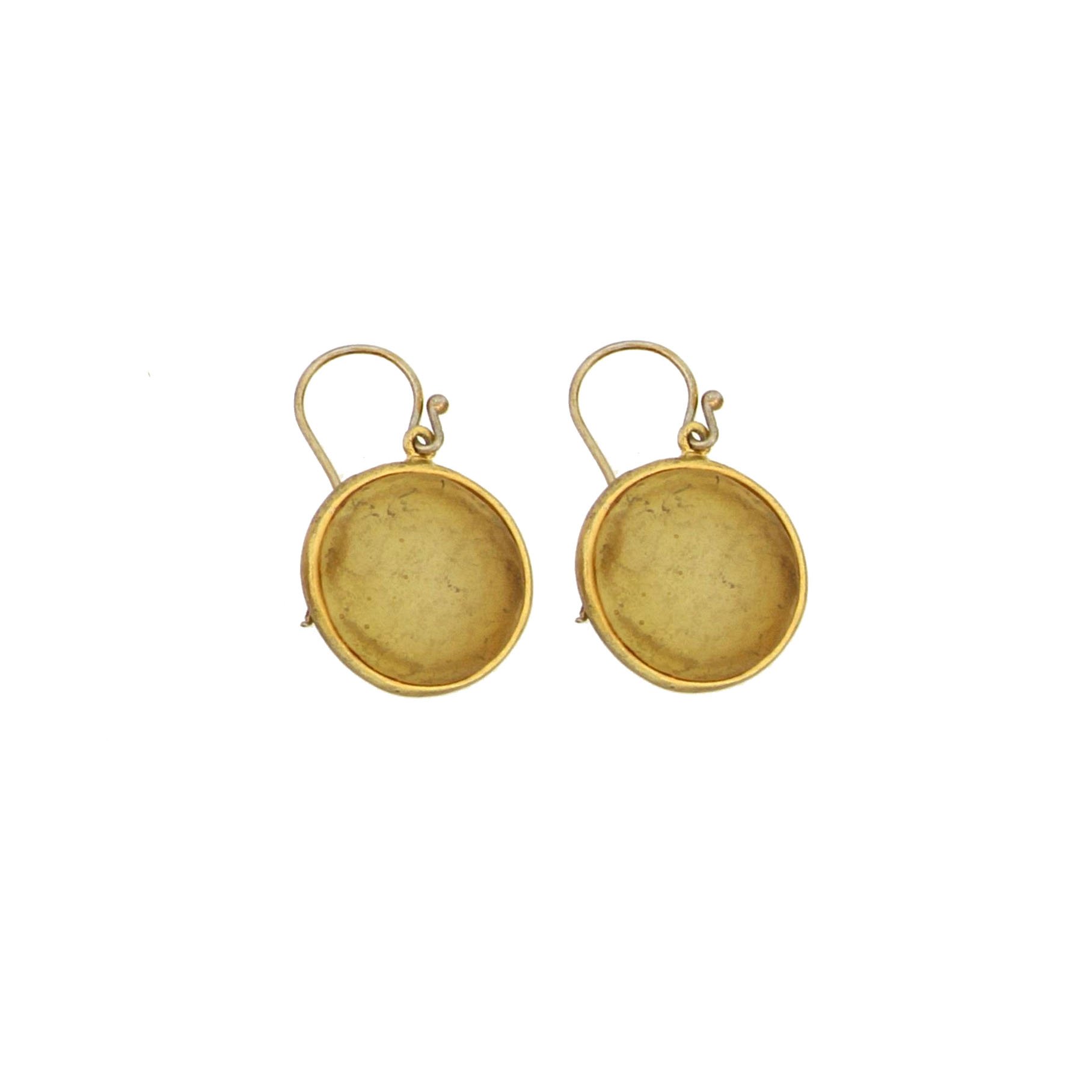 Image of Bubble Dainty Wire Earrings in Amber by Michael Vincent Michaud