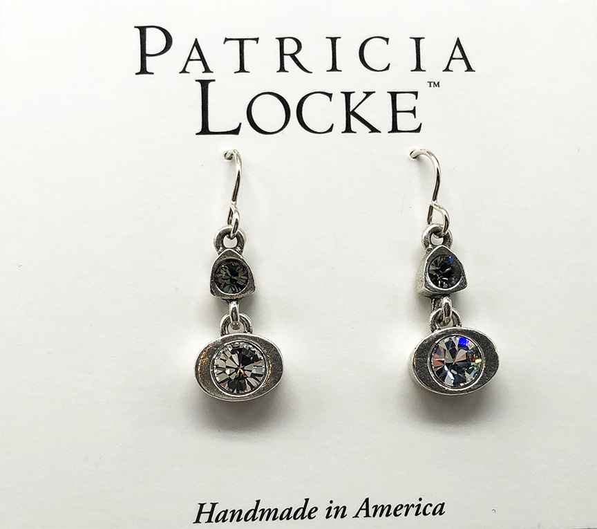 Image 1 for Bee Bop Earrings in Silver, Black & White Bee Bop Earrings in Silver, Black & White