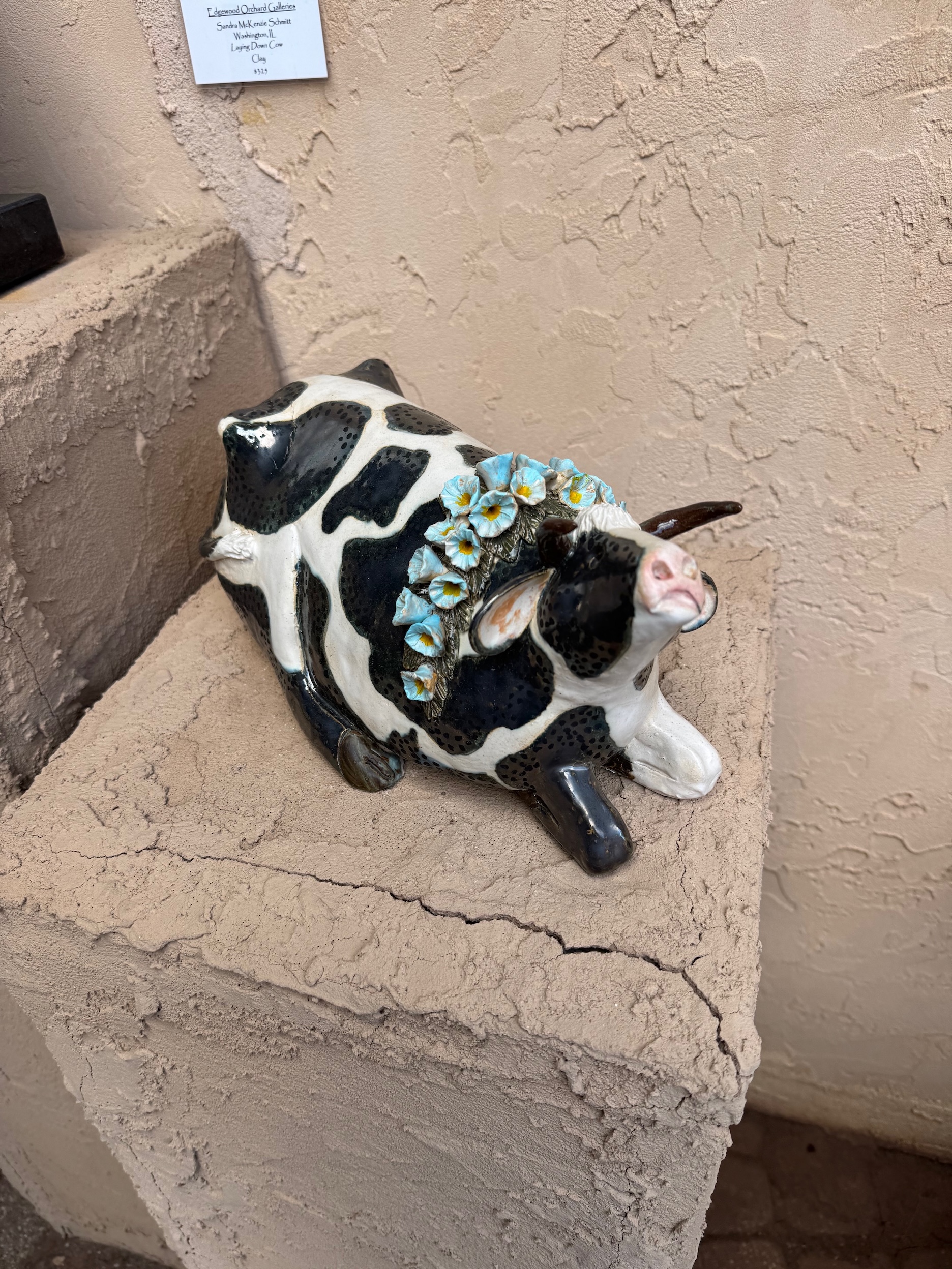 Image of Laying Down Cow by Sandra McKenzie Schmitt