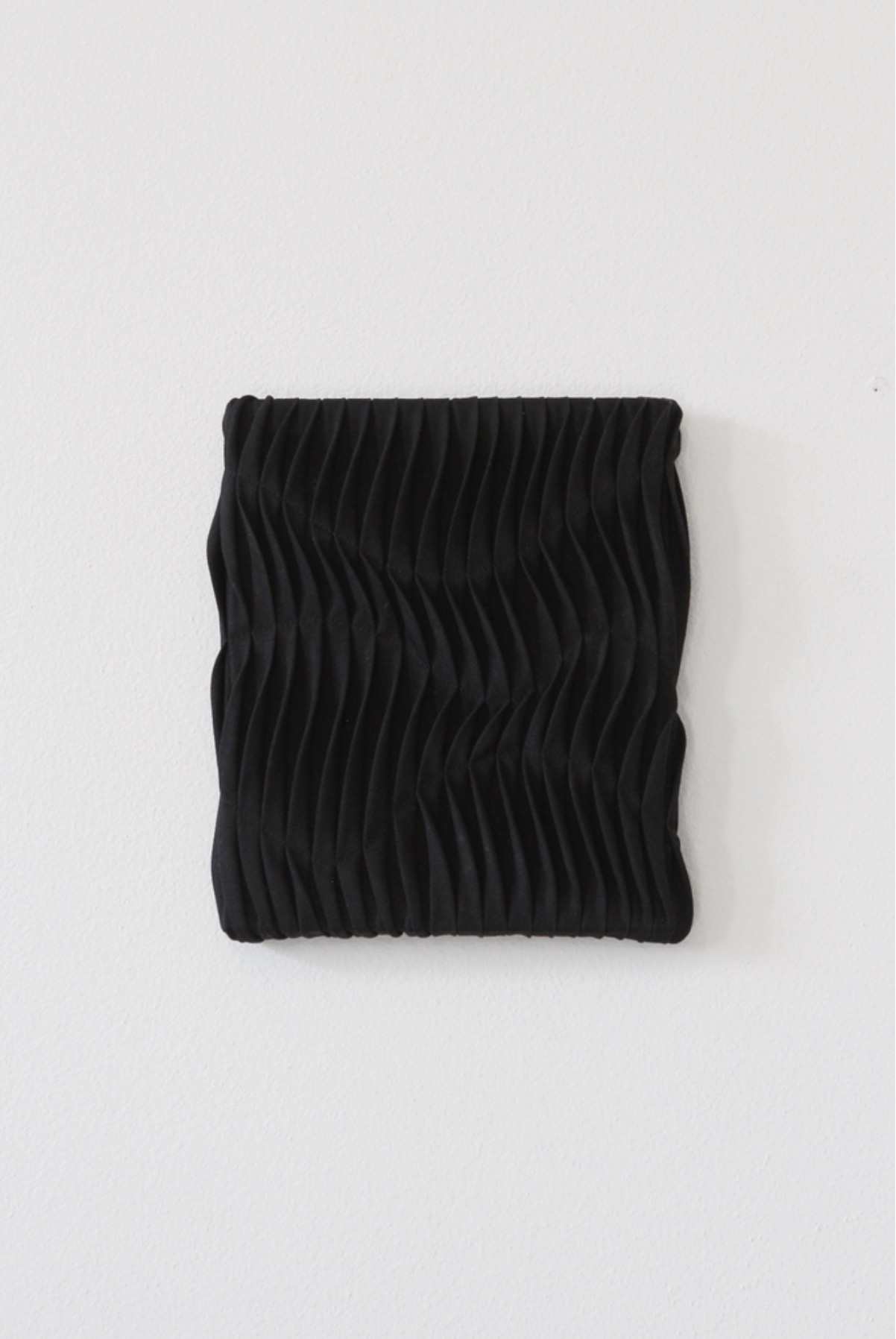 Painted Pleated Wall Sculpture