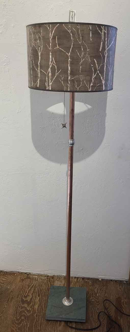 Twig Floor Lamp, Giclee Shade