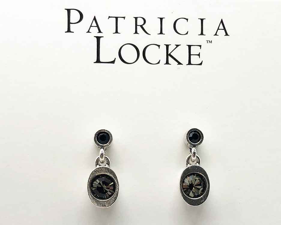 Image 1 for Stinger Earrings in Silver, Black & White Stinger Earrings in Silver, Black & White