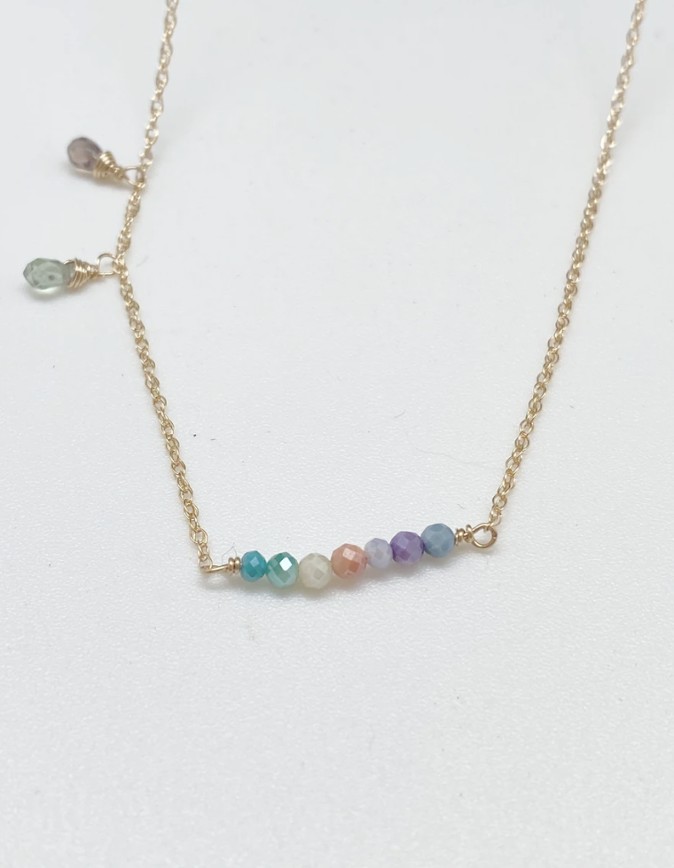 Image of Anuenue Assorted Gemstone Necklace by  Maui Mari