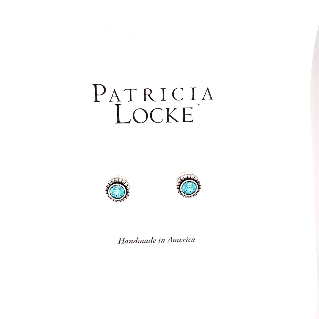 Indie Earrings in Silver, Light Turquoise