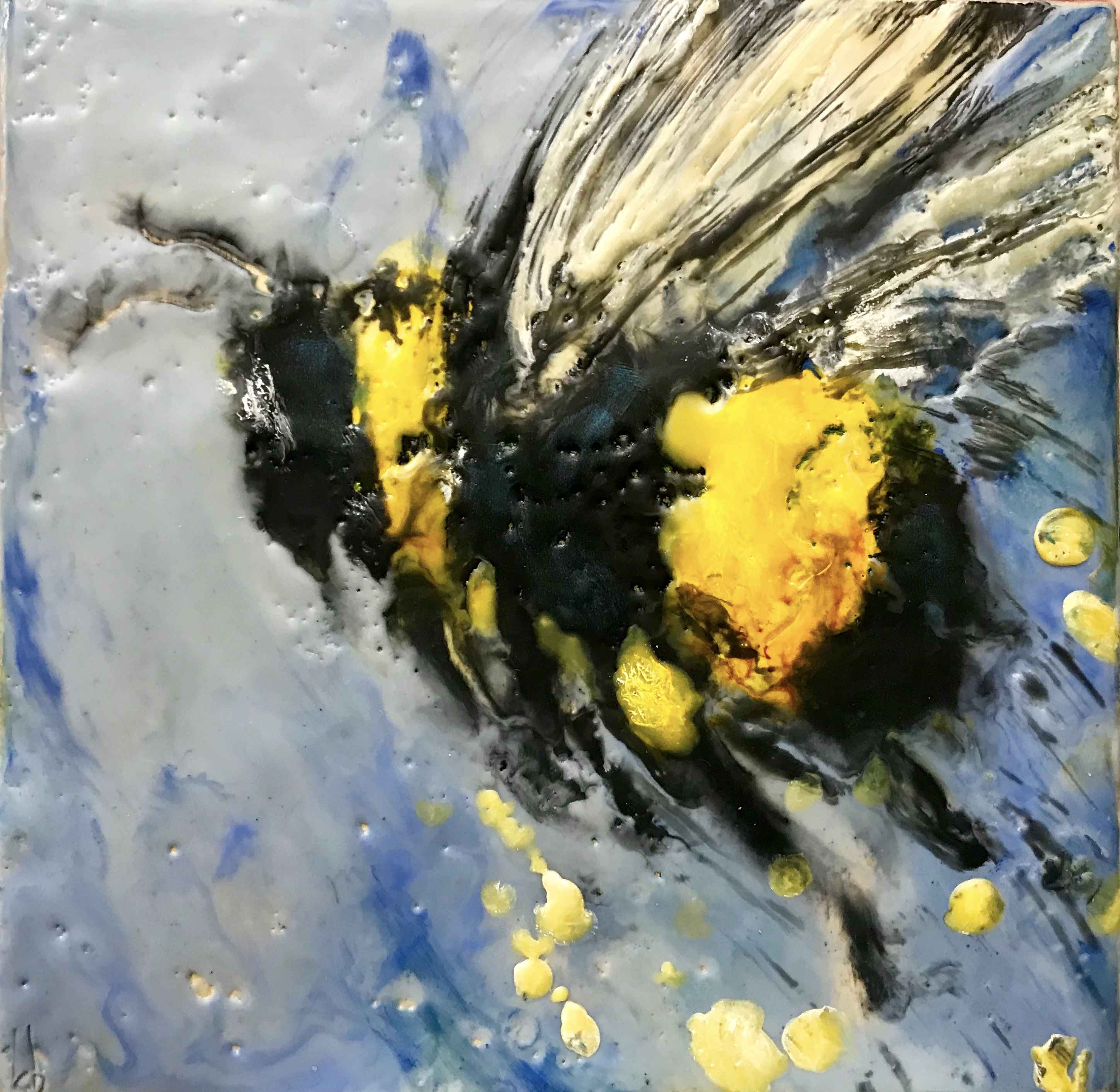 Little Blue Bee V by  Kathy Bradshaw - Masterpiece Online