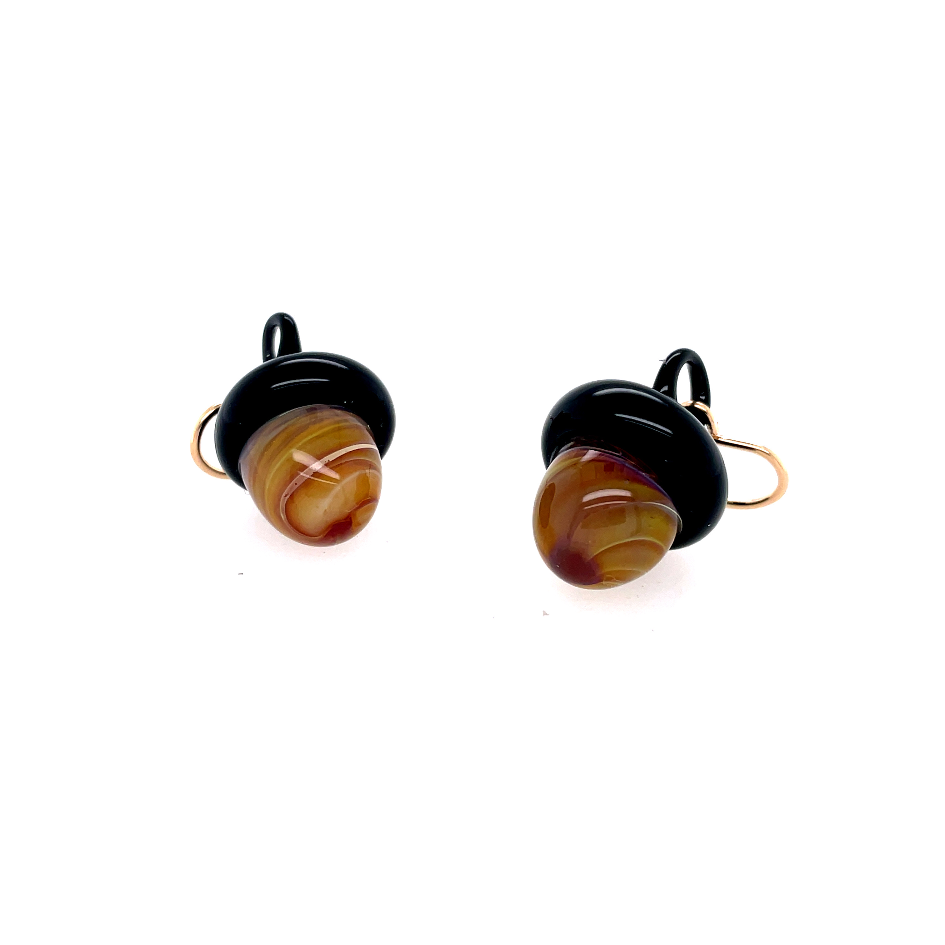 Acorn Earrings on Gold-filled Wires