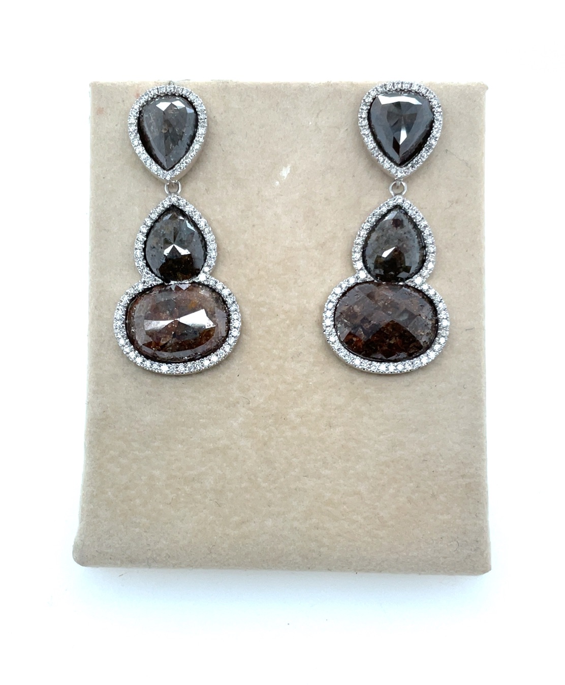 Image of 18 Karat Brown Diamond Dangles by Marcia McDonough