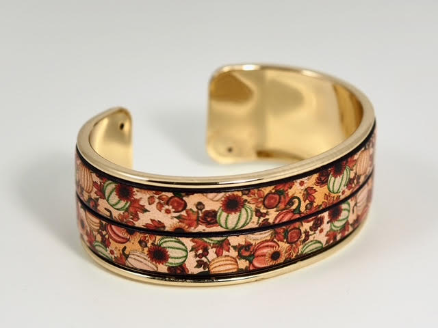 Image of Celebrate Fall, Double Gold Cuff by Barbara Rand