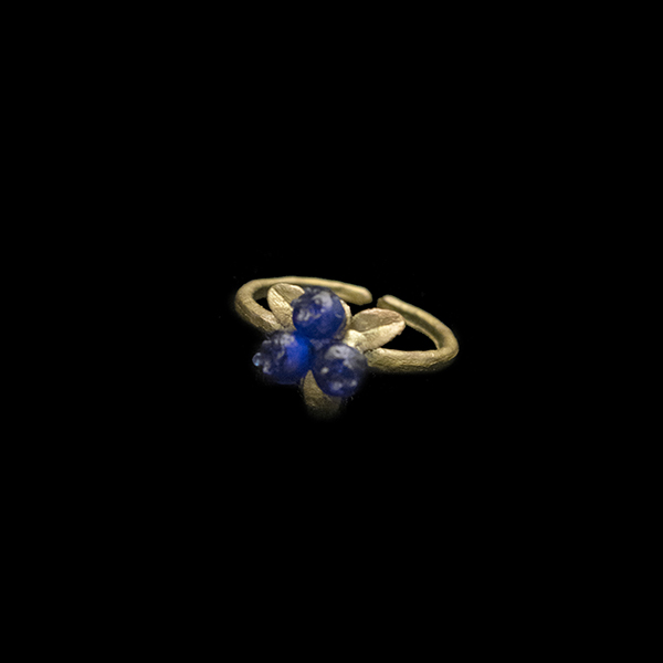 Petite Blueberry Adjustable Ring