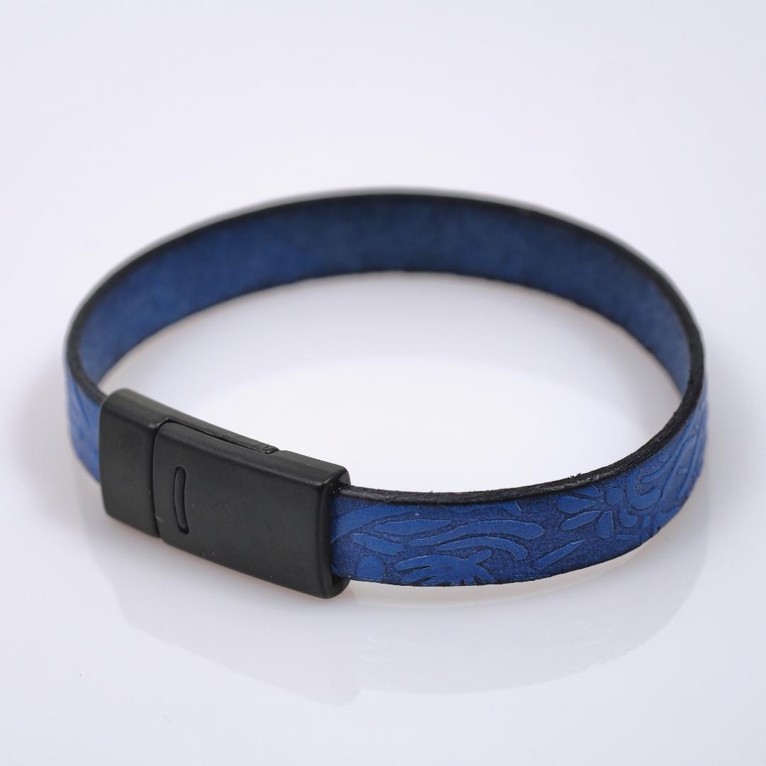 Image of Blue and Black Magnetic Bracelet by Barbara Rand