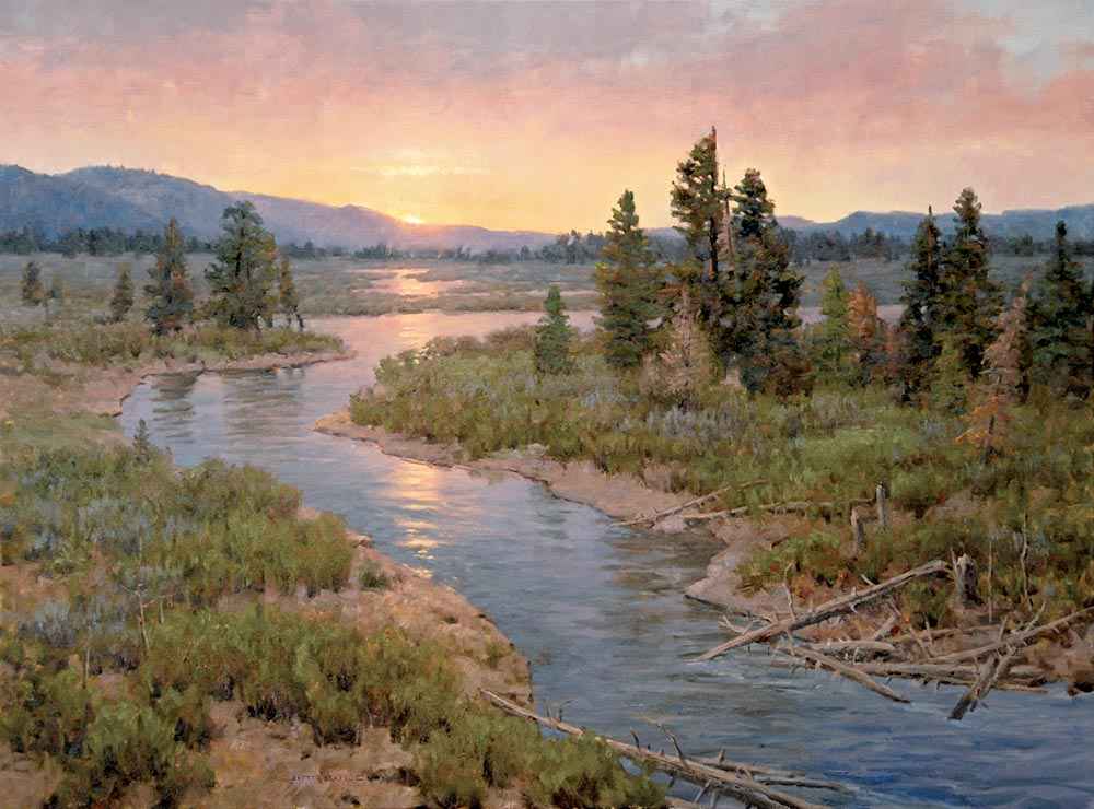 Reflections of dawn by  Jim Wilcox - Masterpiece Online