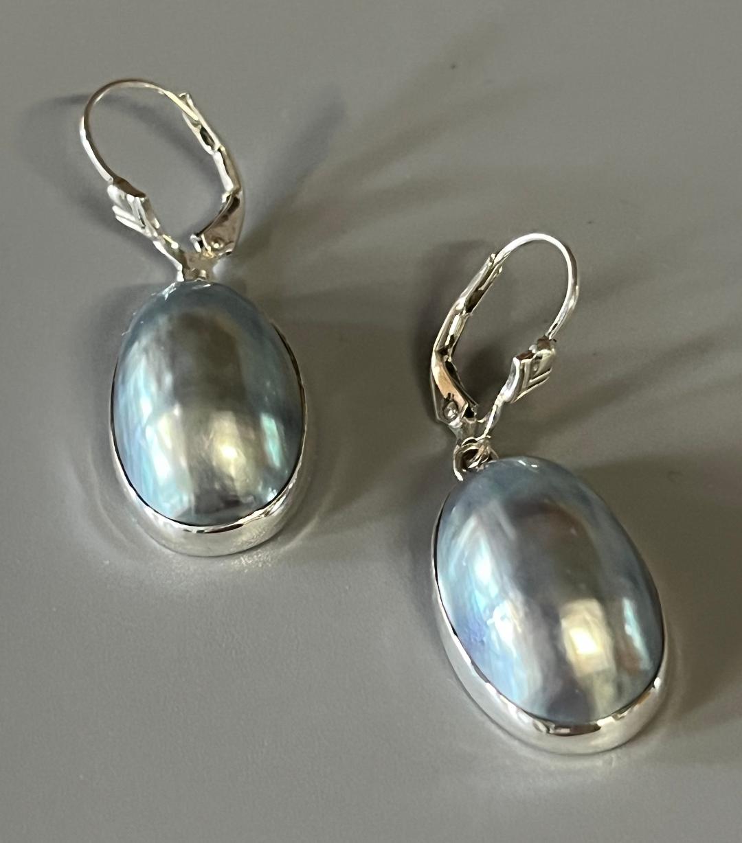 Sterling Silver Osmena Pearl Earrings