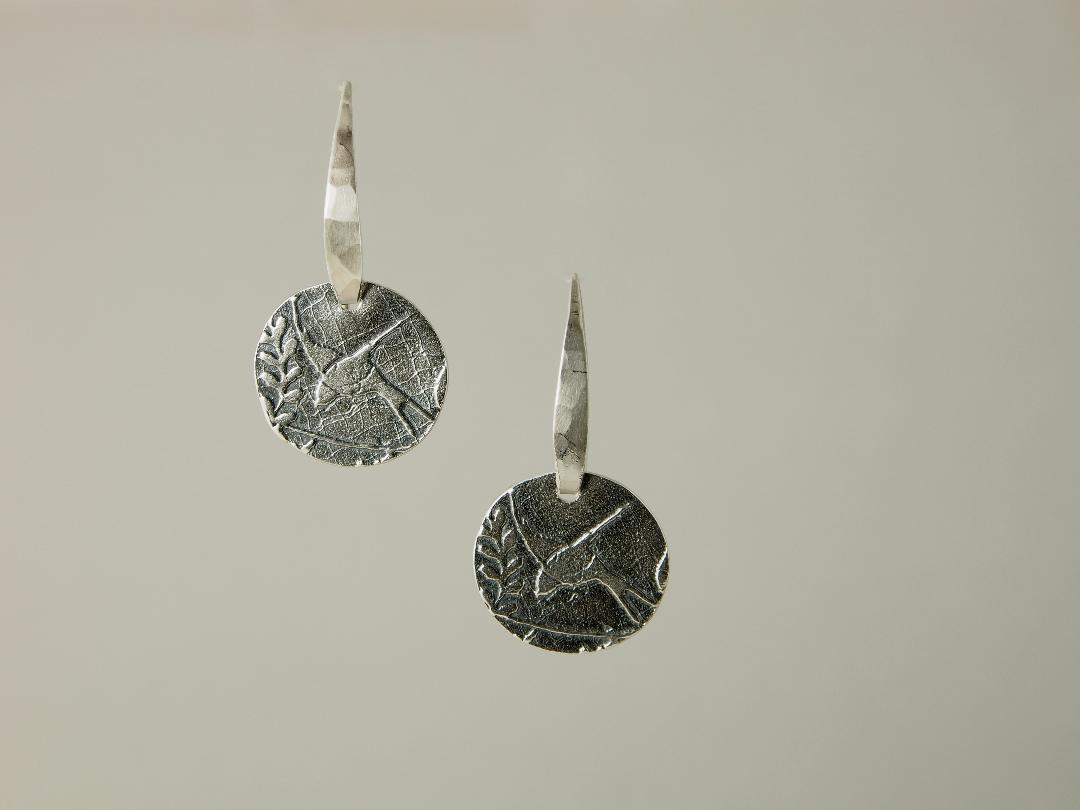 Birds In Flight Earrings in Sterling Silver