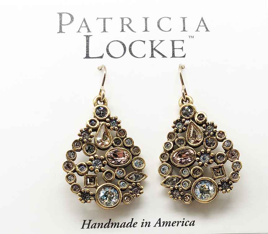 Image 1 for St. Petersburg Earrings in Gold, Champagne St. Petersburg Earrings in Gold, Champagne
