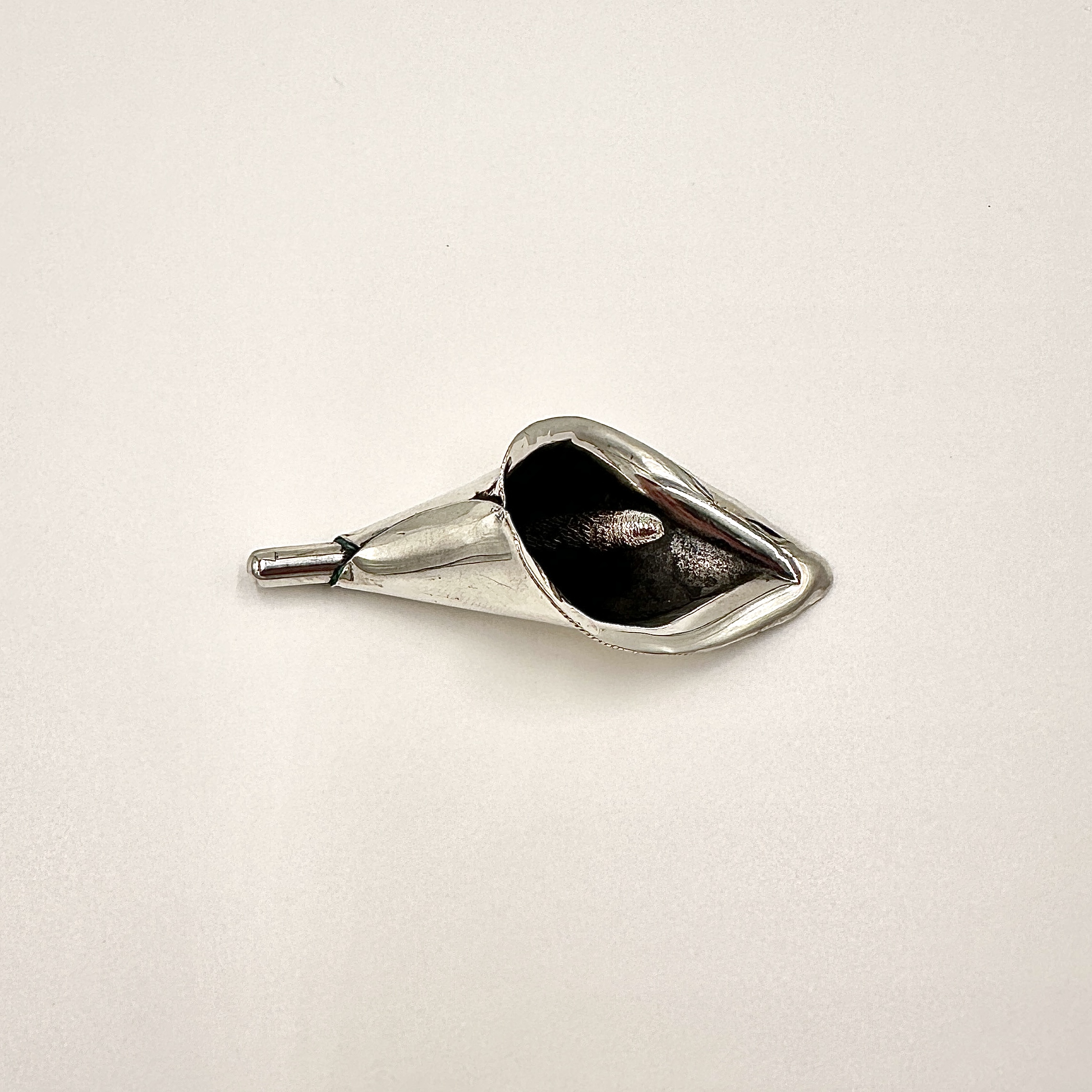 Image of Large Calla Lily Centerpiece with Sterling Silver Lacquer by Marcia McDonough