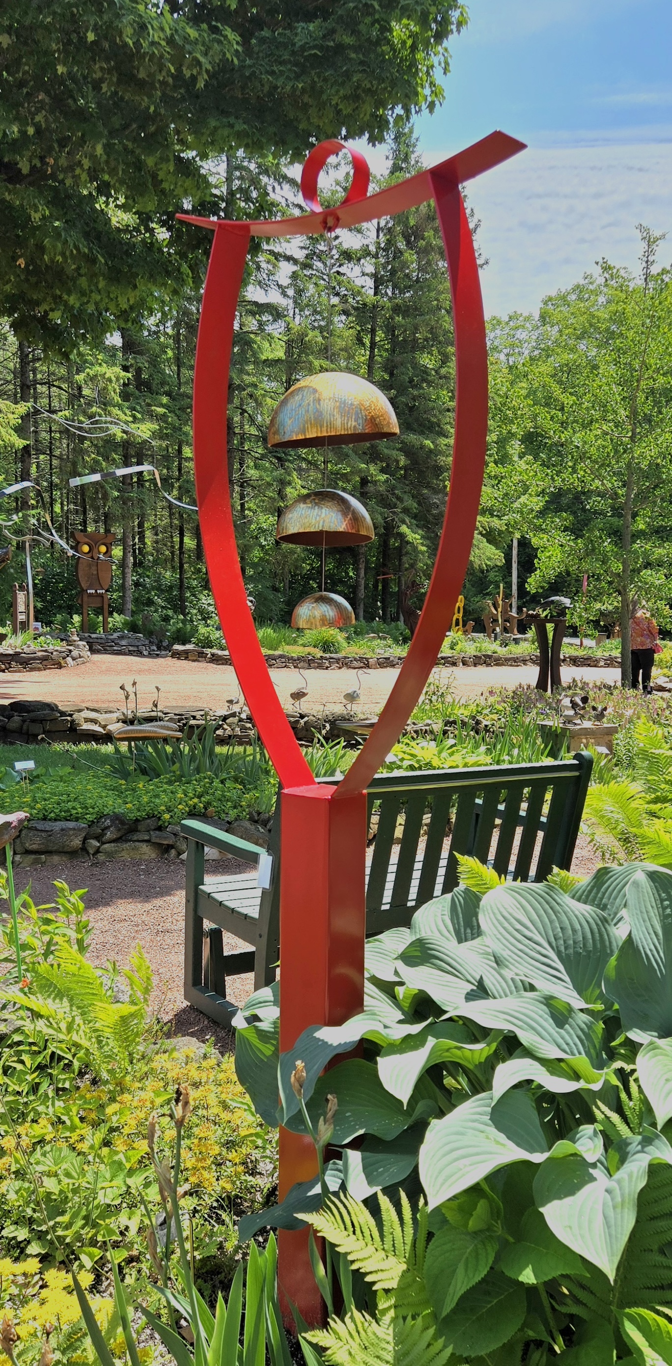 Image of 3 Chimes, Single Top, In-ground support by  
