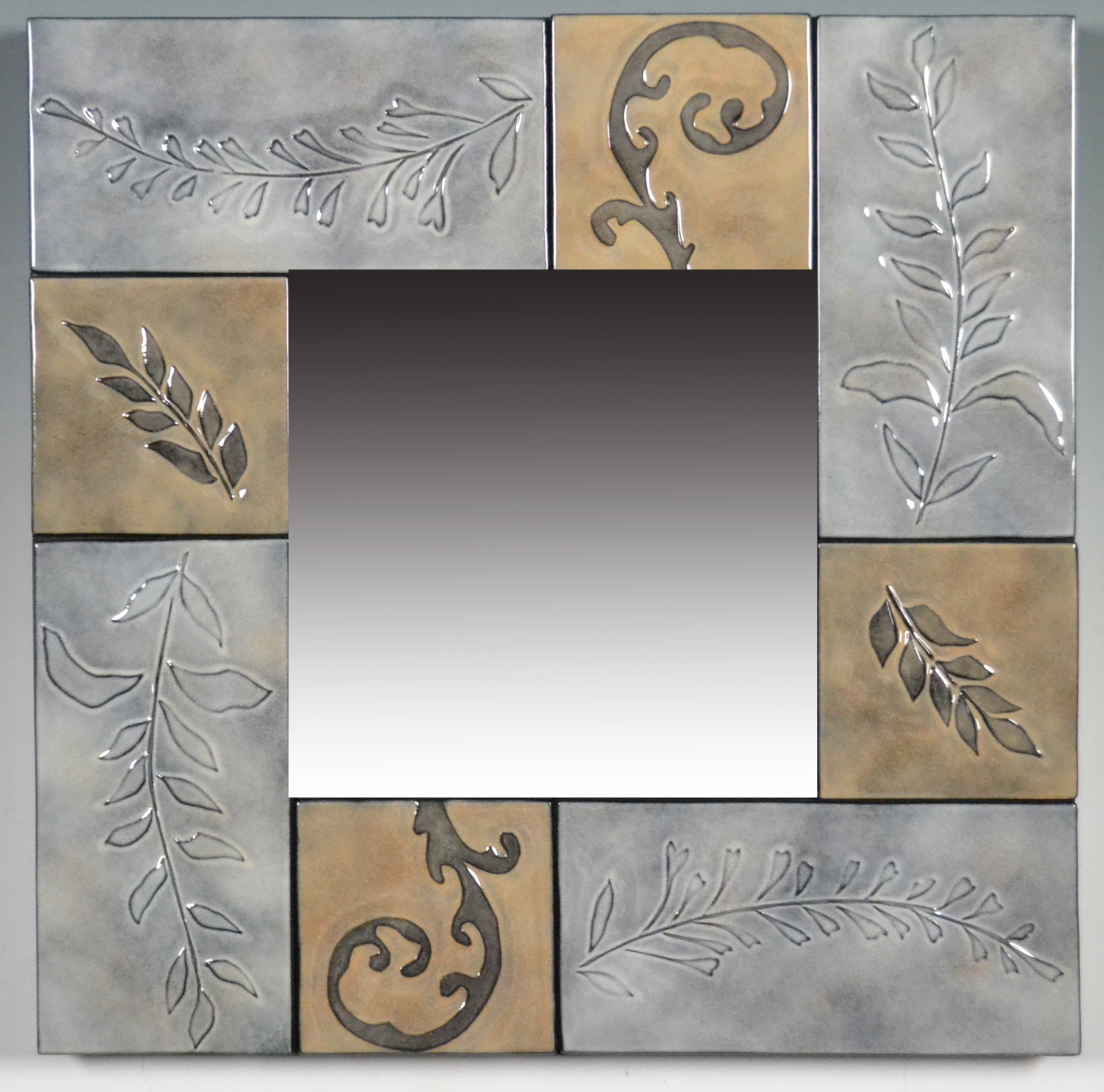 Image of Ferns & Leaves - Winter Mirror by Kathleen Eggert