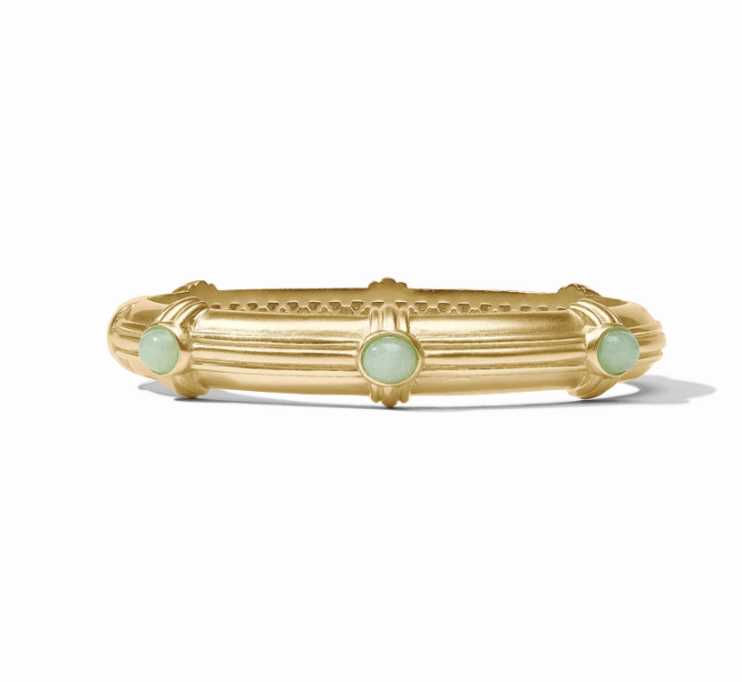 Image of Portofino Stone Hinge Bangle, Aqua Jade by Julie Vos