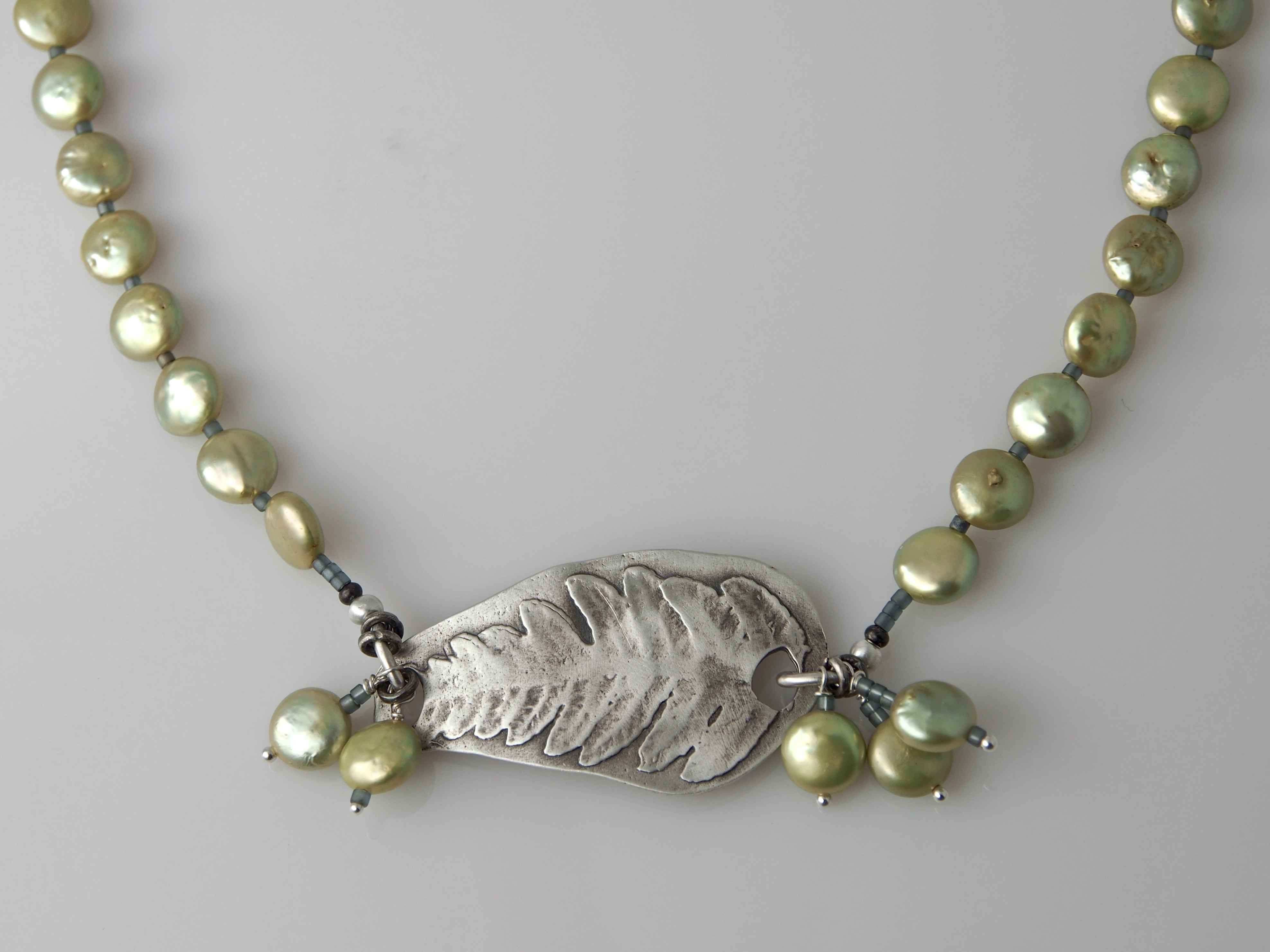 Green Pearl and Etched Fern