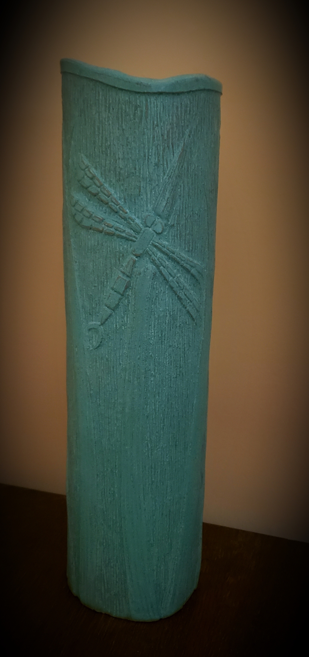 Dragonfly and Reeds Vase