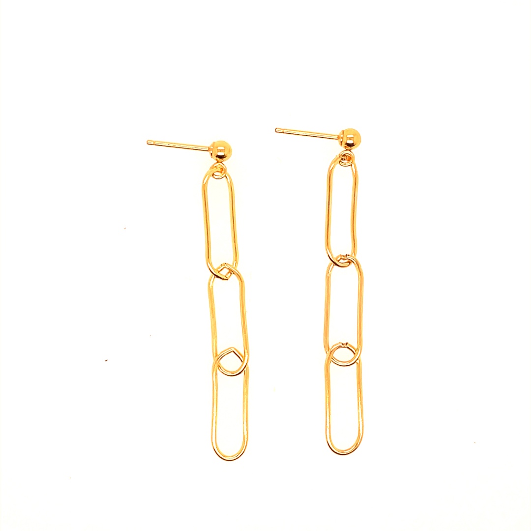 Gold Filled Chain Link Earrings