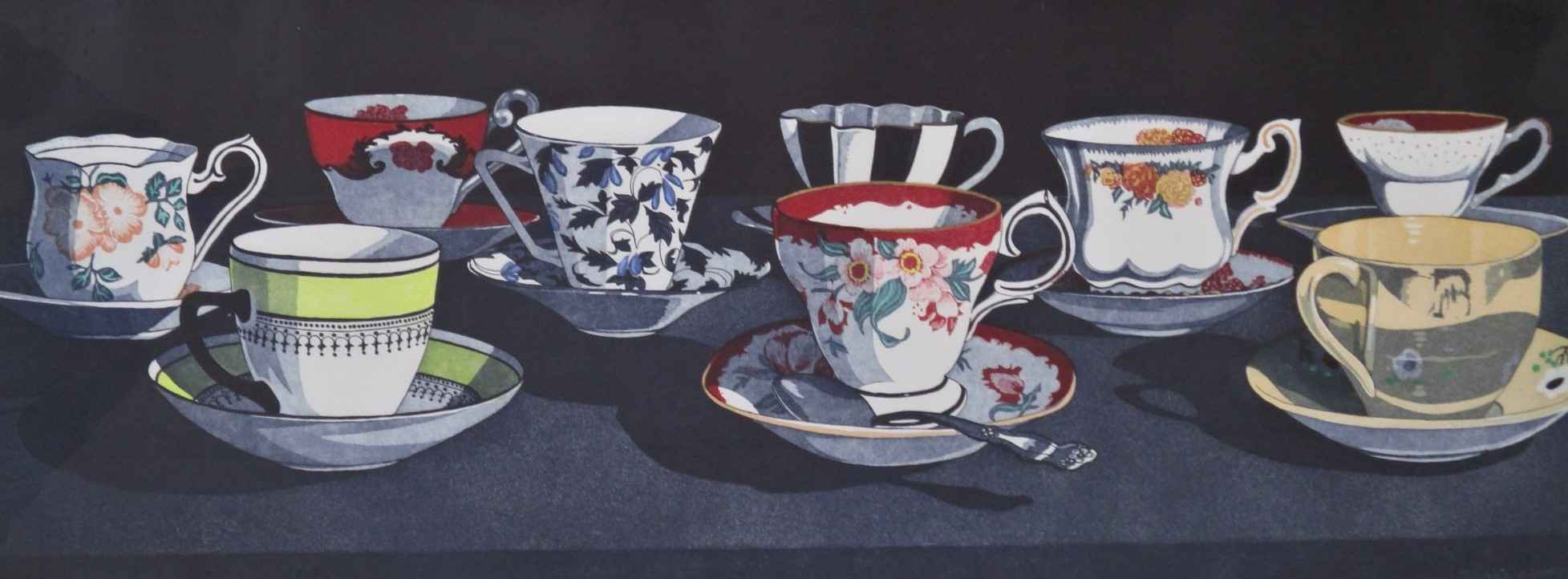 Nine Teacups by  Sherrie Wolf - Masterpiece Online