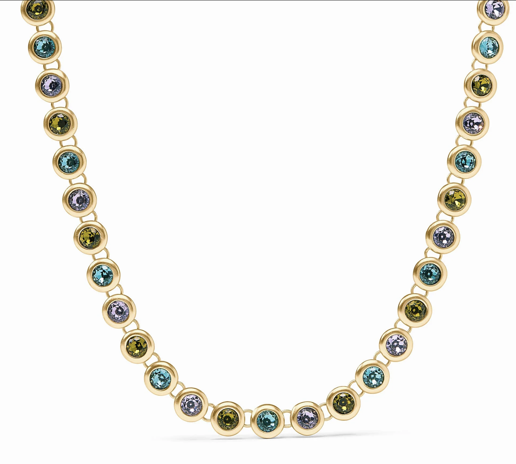 Image of Blue Twilight Rainbow Tennis Necklace by Julie Vos