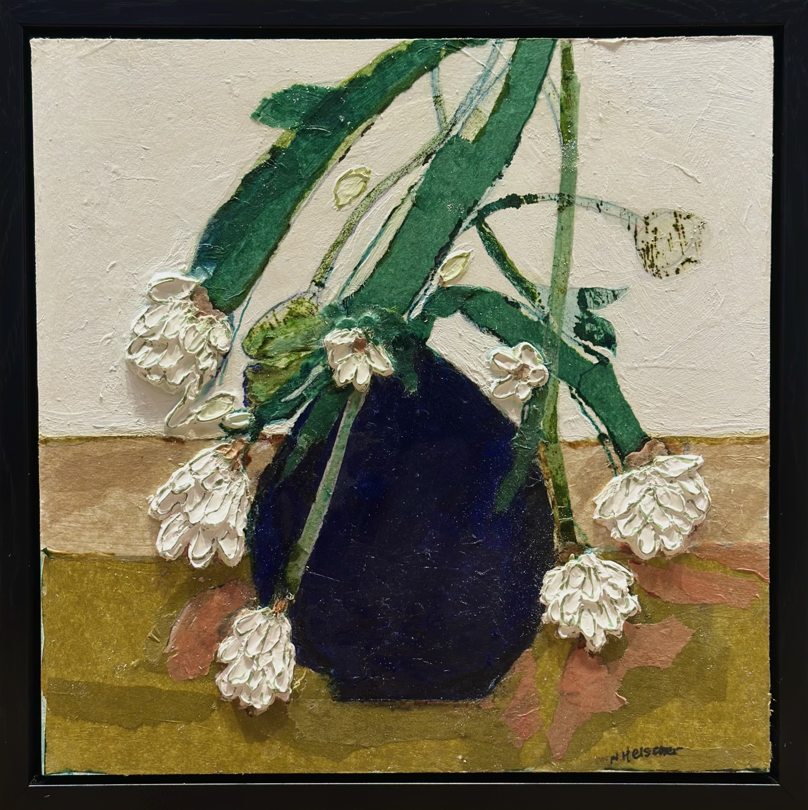 Image of Vase with White Flowers by Nan Helscher