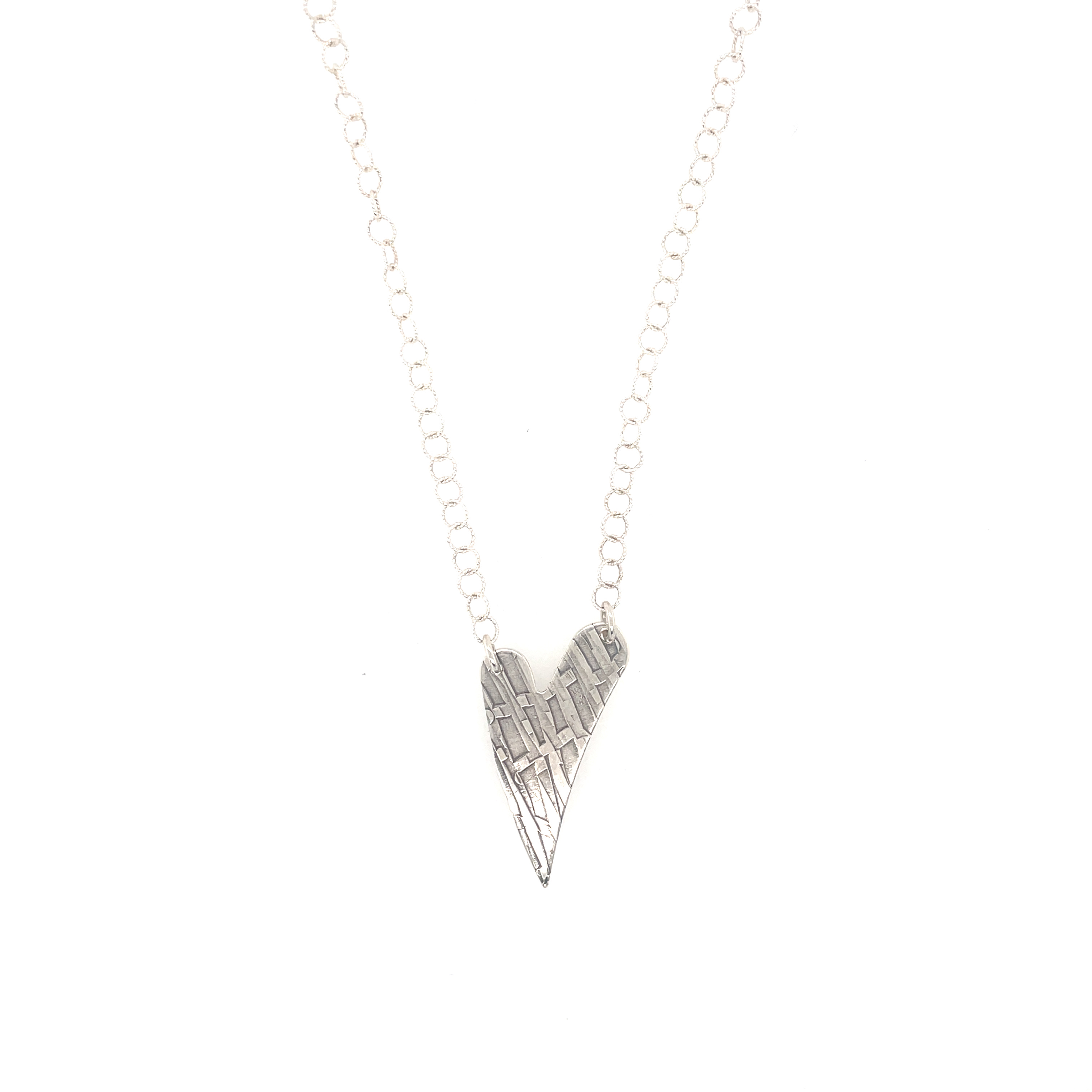 Heart Necklace on Sterling Silver Chain