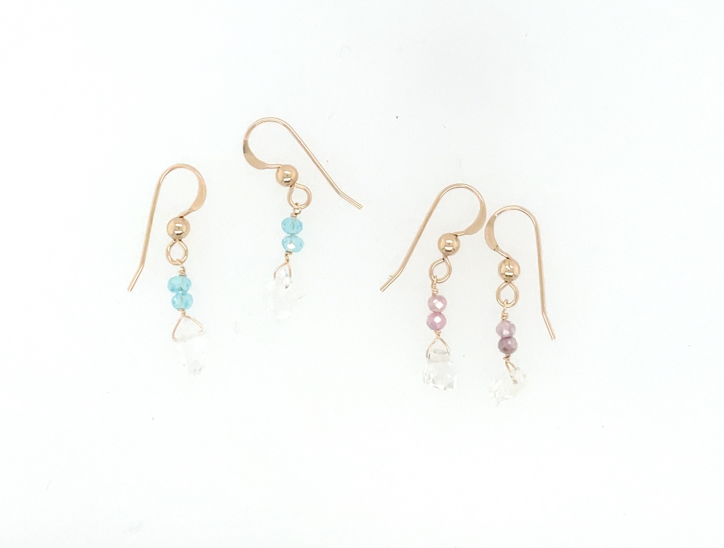 Image of Assorted Gemstone and Herkimer Diamond Earrings by  Maui Mari